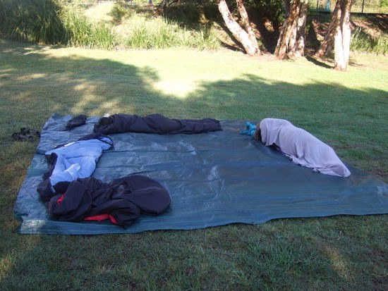 unser Schlafplatz fuer die letzten 2 Naechte im Park in Byron. War um einiges gemuetlicher als im Zelt