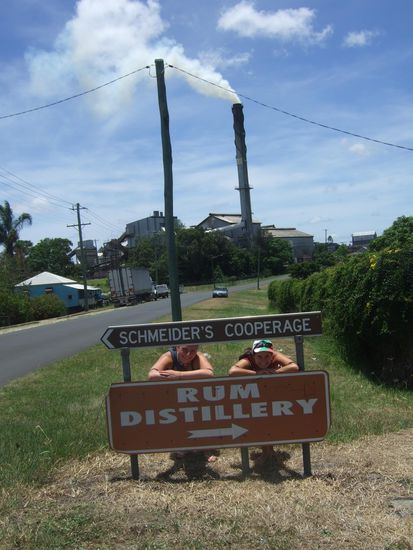 auf dem Weg zum Bundaberg Rum