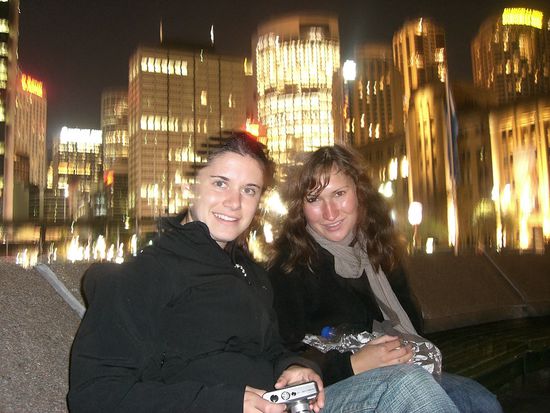 Nadja und Annina, zwei nette Deutsche, die ich beim Pancake machen kennengelernt hab 