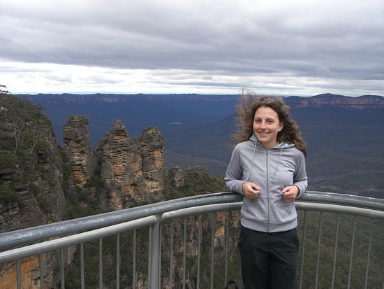 Und ein Bild mit mir. Es war sehr windig 