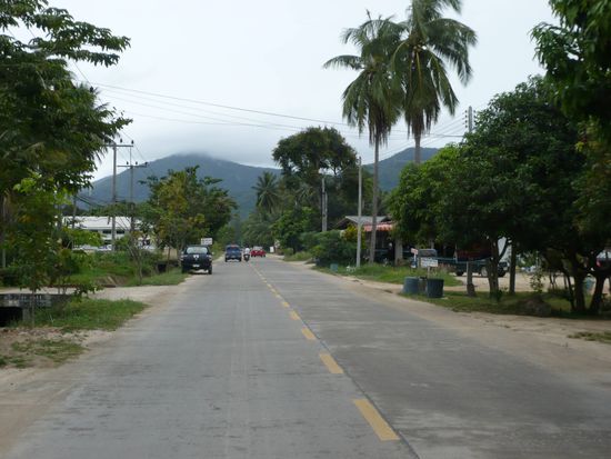 Und die Berge im Hintergrund