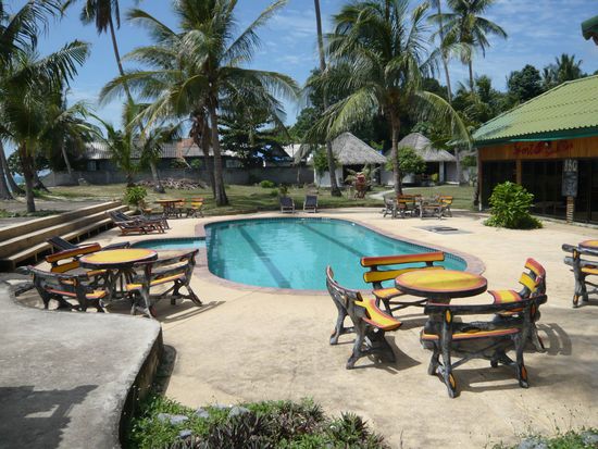 Unbenutzter Pool des La Mai Chalet