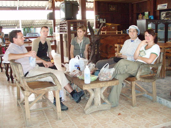 Warten auf Lisa, sie will die Tour auch mit erleben