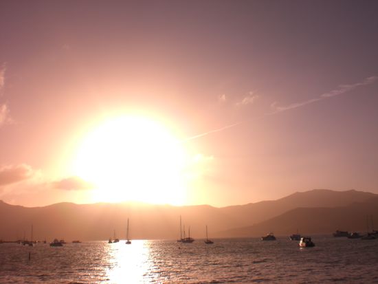 ...bei Sonnenuntergang