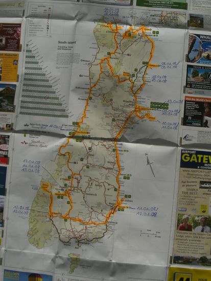 ORANGE..ist unsere Route!!!!!!!!!!!