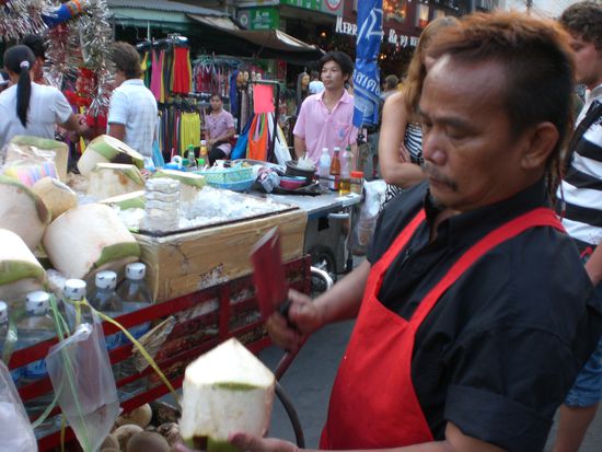 mobiler Cocosnusswagen