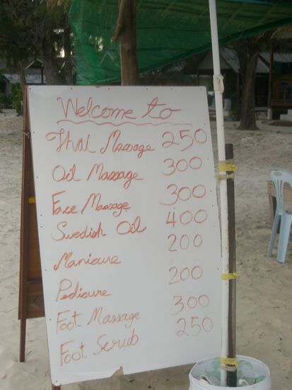 100 Baht sind ca 2 Euro