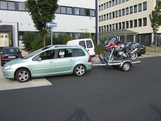 Fahrt nach Frankfurt zur Spedition