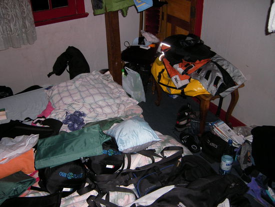 (Un)Ordnung vor der Abreise 