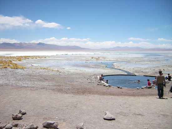 Heisse Quellen laden zum Baden ein