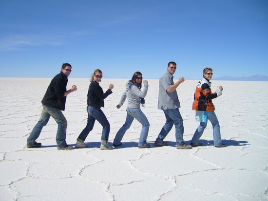 Die ganze Besatzung des Toyotas