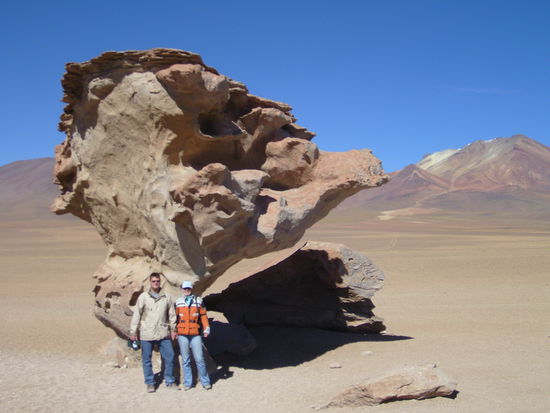 Vor dem "steinernen Baum"