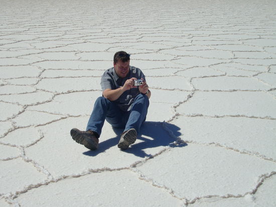 Fotografieren auf dem Salzsee...