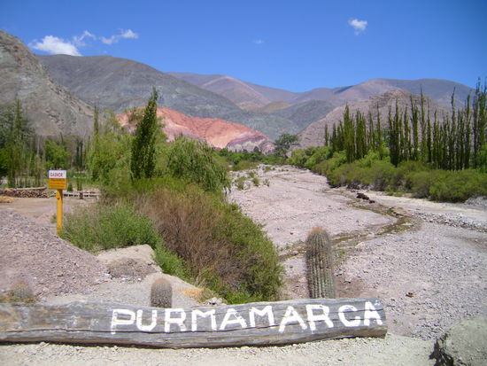 Bunte Felsformationen in Purmamarca