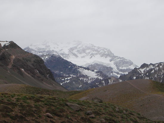 Der Aconcagua im Nebel