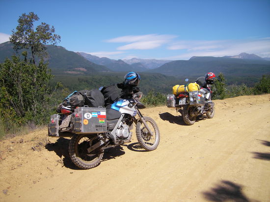 Kurze Verschnaufpause mit Blick auf den Nationalpark