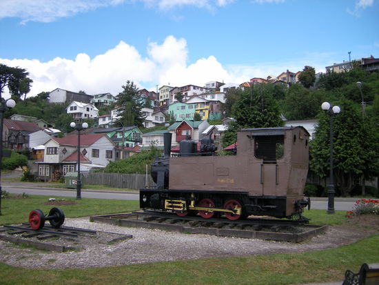 Blick vom Hafen auf Castro