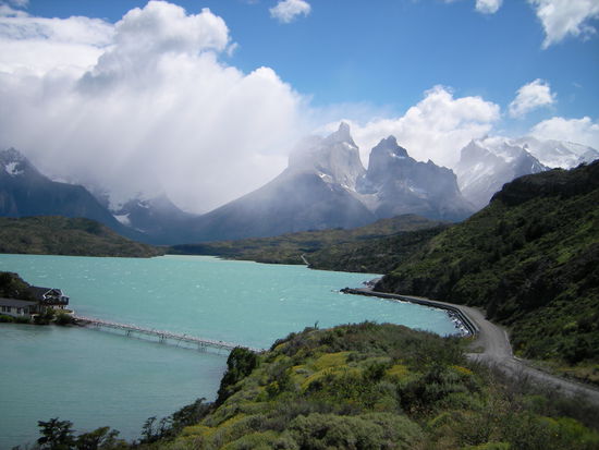 Hotel Torres del Paine mit einem faszinierenden Ausblick. 1000 US$ pro Nacht.