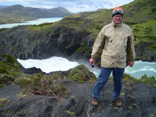Saltos Grande am Rio Paine (im Sturm)