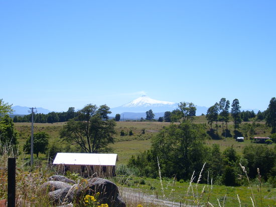 Der rauchende Vulkan Villarica