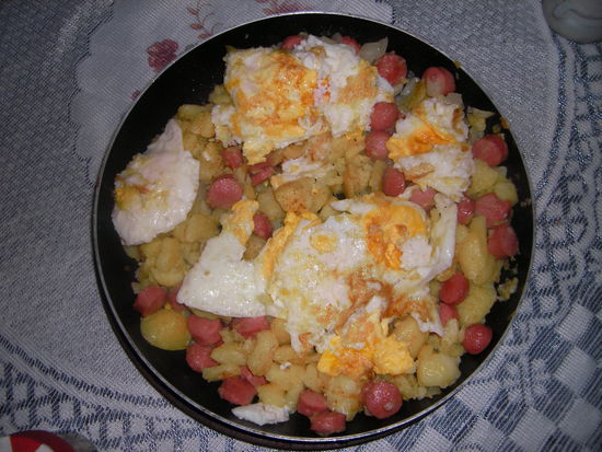 Hhhmmm, leckeres Abendessen.