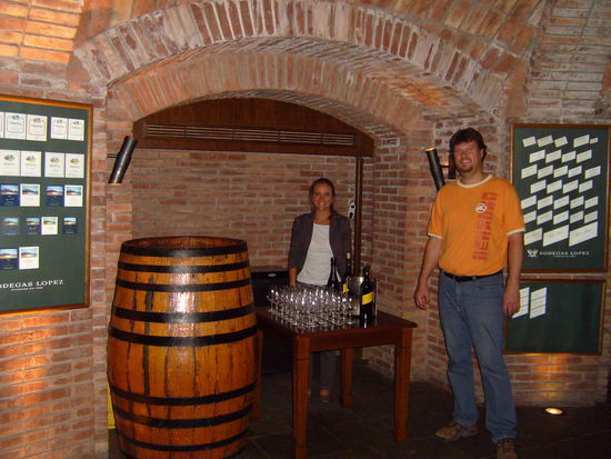 Hauptbestandteil der Fuehrung: Die Weinprobe.