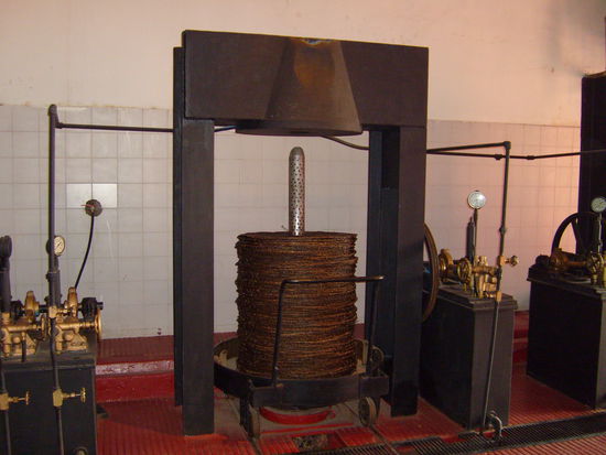 Historische Olivenpresse...