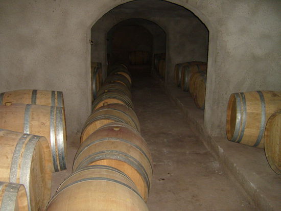 Im Weinkeller lagern die Faesser