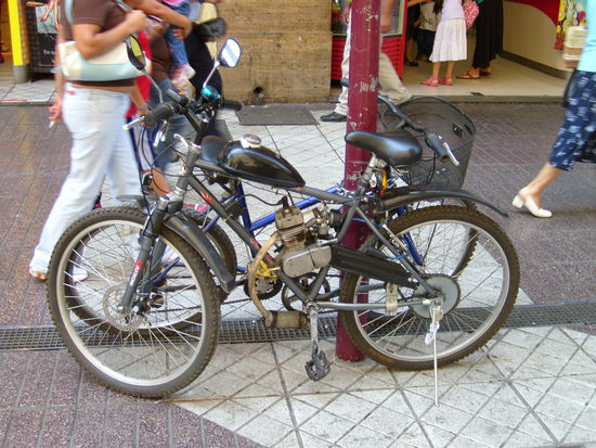 Umbau vom Fahrrad zum Mopped