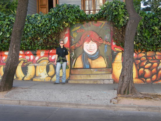 Uli vor der Villa Kunterbunt