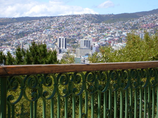Ausblick auf Valparaiso bei unserer morgendlichen Runde.