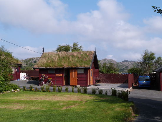 Campingplatz bei Egersund ... so hübsch können Sanitärhäuschen aussehen