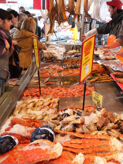 Der berühmte Bergenser Fischmarkt.