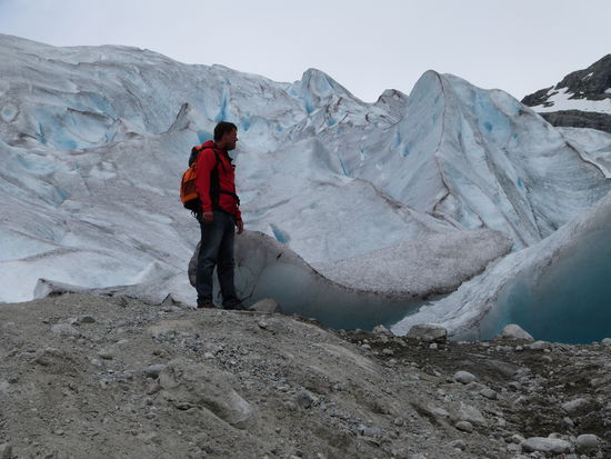 Mächtig und hart wie Beton - die Ausläufer des Gletschers
