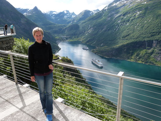 Letzter Blick auf den Geiranger-Fjord, dann gehts weiter....