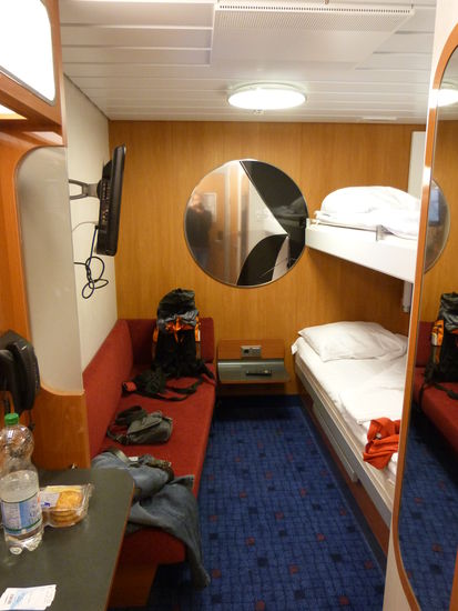 So schön sehen heute die Fährkabinen aus