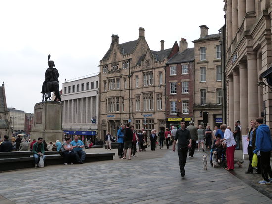 Der Marktplatz der mittelalterlichen Stadt Durham