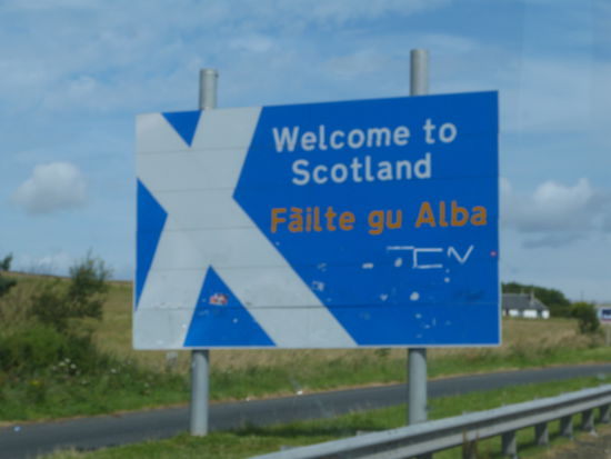 Yeah, jetzt sind wir in Schottland