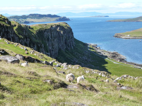 Grandioser Ausblick bei unserer Wanderung um Staffin/Skye