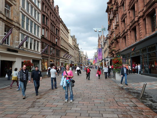 ...die Einkaufsmeile in Glasgow