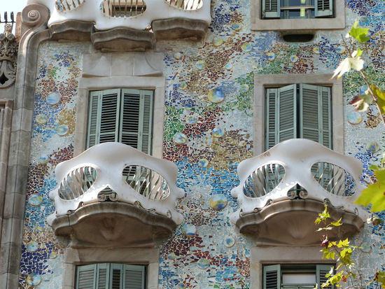 Bemerkenswerte Gebäude vom Architekten Gaudi