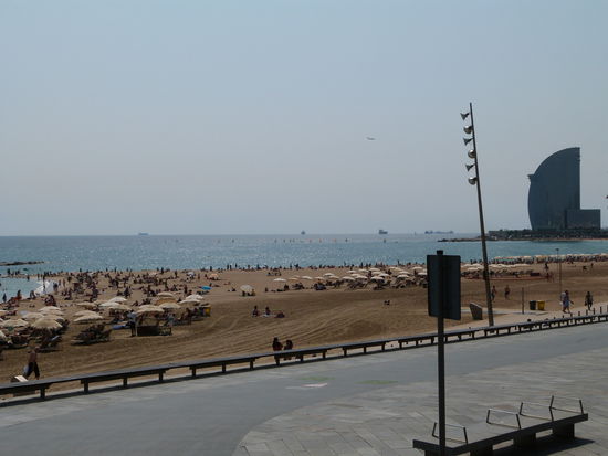 Barcelona hat auch Strand...