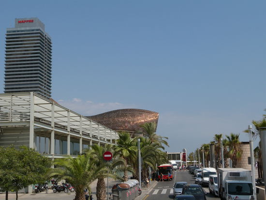 ... und riesige Goldfische (eine fast 50m lange Skulptur aus Bronze)