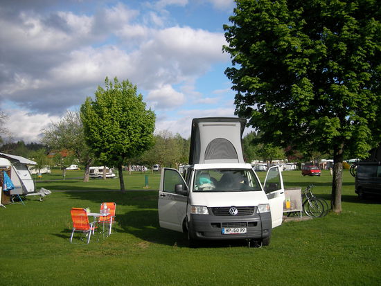 Camping Poglitsch, da hat das Wetter noch gepasst.