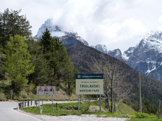 Am Grenzpass von Österreich nach Slowenien