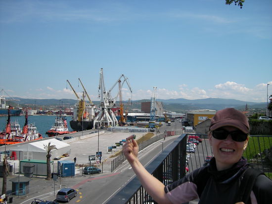 Natürlich haben wir uns auch den Hafen von Koper angeschaut.