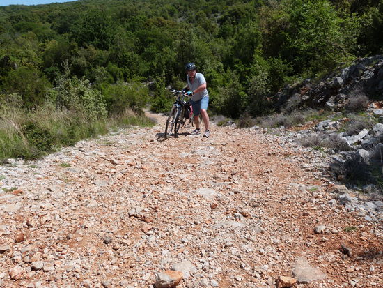 Wir mussten doch einige Kilometer schieben.