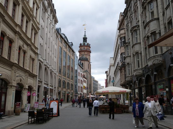 Fussgängerzone in Leipzig.