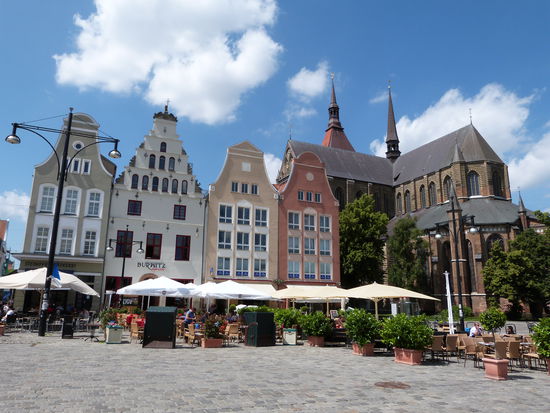 Einer der historischen Marktplätze von Rostock