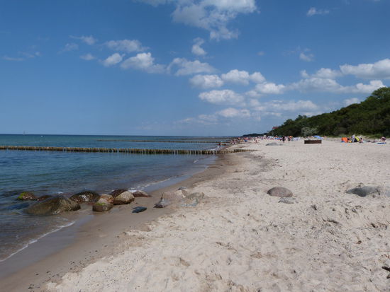 Die Ostsee bei Kühlungsborn. Sehr schön, jedoch noch lausig kalt!